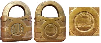 Details about   Vintage Unknown Symbol Designed Safety Lock Handmade Brass Door Padlock BM52 