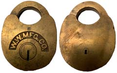 Large Iron & Brass Padlock circa 1860 – Chloe Alberry Ltd.