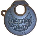 Push Key 6-Lever Brass Round Padlocks (Pancake) - Champion - Antique  Padlocks